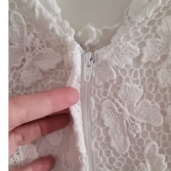 Lilly Pulitzer Reeve Shift Butterfly Lace Dress Resort White Papillion Lace 2 - Picture 9 of 13